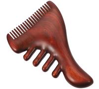 JECOMPRIS Pettine per Massaggio Del Cuoio Capelluto in Legno di Sandalo per Il Relax - per La Testa in Legno Naturale per Cuoio Capelluto Secco, Spazzola per Capelli Ergonomica Antistatica Antistress