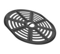 JECOMPRIS Piastra Crisper Nera 19x18 Cm per Friggitrice ad Aria, Supporto e Vassoio Multiuso per Cottura a Vapore e Griglia, Lavabile in Lavastoviglie per Cucina Compatta