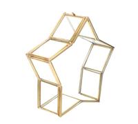 JECOMPRIS Piccola Bottiglia in Vetro Forma di Stella Cinque Punte Scatola Multiuso per Gioielli e Confezione Regalo Compleanno Contenitore Decorativo per Desideri e Oggetti Preziosi