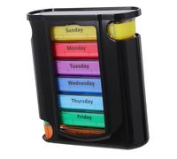 JECOMPRIS Piccolo Portapillole Con 4 Scomparti Portapillole Giornaliero Portatile Settimanale Organizer Per Medicinali Per Laccesso Ai Farmaci Quotidiani.