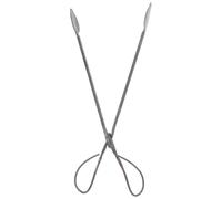 JECOMPRIS Pinze per Legna in Ferro Nero Robuste e Extra Lunghe da 52cm per Caminetto e Barbecue, per Afferrare Tronchetti da Ardere in Sicurezza