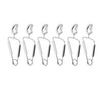 JECOMPRIS Pinze per Lumache in Acciaio Inox 6 Pezzi, Morsetto a Molla per Buffet e Antipasti, Utensili da Cucina per Servire Cibo in Casa, Ristorante e Banchetti