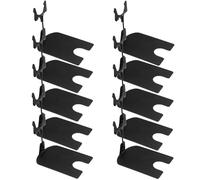 JECOMPRIS Porta Etichette Pubblicitarie 10 Pezzi Morsetto in Ferro Elettroplaccato Nero 5 Cm, Supporto per Cartellini Prezzi Regolabile per Display Menu e Volantini, per Supermercati