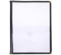 JECOMPRIS Porta Menù Trasparente in PVC Copertina Raccoglitore Leggera per Ristorante Cartellina con Pagine Trasparenti Facili da Pulire e Portatile Custodia Menu Elegante per Presentazioni