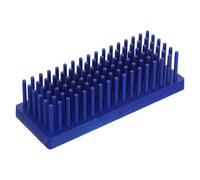 JECOMPRIS Porta Vetrini in Plastica Blu Fessure Sovrapposte per Vetrini 75×25mm, Progettato per Citologia e Tavoli da Laboratorio, Protegge i Campioni da Danni