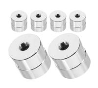 JECOMPRIS Portacavi in Alluminio Argento Set 6 Pezzi per Cavi Lampada da Soffitto Retrò, Ganci per Fissaggio Cavi in Lampade a Sospensione
