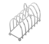 JECOMPRIS portapane fette biscottate vassoio galleggiante con maniglia rastrello per pane porta toast in stile inglese porta toast in acciaio inox Acciaio inossidabile Silver