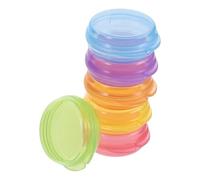 JECOMPRIS Portapillole da Viaggio Tascabile 6 Scomparti Piccoli Organizer per Pillole Rotondo Sigillato Ermeticamente Contenitore Portatile per Vitamine Medicinali Uso Quotidiano e