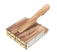 JECOMPRIS Pressa per Gnocchi e Ravioli Manuale in Legno Strumento per Pressare Pasta e Involucro Utensile Versatile per Cucina Cinese Torte e Tortilla Adatto a Tutte le Età