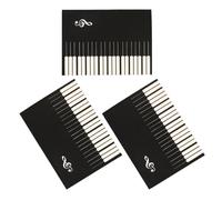 JECOMPRIS Quadernino per Spartiti 3 Pezzi in Carta Nero, Riutilizzabile Pagine Staccabili, per Pratica Musicale All'aperto e Festa Scuola Decor