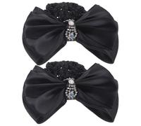 JECOMPRIS Retine per Chioma da Donna Fiocco 2 Pezzi, Copri Chignon Traspiranti per Infermiere e Hostess, Accessori per Chioma Eleganti e Professionali per Uso Formale e Quotidiano