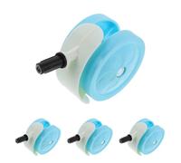 JECOMPRIS Ruote Girevoli Silenziose per Girello, Set da 4 Mini Ruote in Plastica Resistenti All’usura, Ricambio per Deambulatore Interno Rotelle Rimovibili e Manovrabilità a 360°