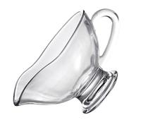 JECOMPRIS Salsiera in Vetro Trasparente 210 Ml Beccuccio Ergonomico, Tazza per Condimenti da Cucina e Ristorazione, Ciotola Versatile per Salse, Marmellate e Latte, per Uso Domestico e