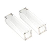 JECOMPRIS Scatola Porta Dadi Acrilico Trasparente 2 Unitá Design Magnetico e Struttura Semplice, Pratica la Cucina la Camera da Letto