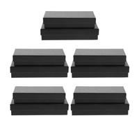 JECOMPRIS Scatola Porta Orologi Rettangolare Nera 10 Pezzi Supporto Antiscivolo, Custodia Singola per Orologi da Polso e Gioielli, Confezione Regalo Elegante per Uso Professionale