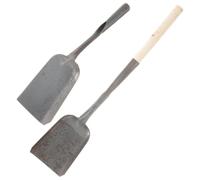 JECOMPRIS Set 2pezzi Pala in Ferro per Cenere e Pulizia Stufa, Leggera e Impugnatura Confortevole, Strumento Multifunzionale per Casa e Giardino