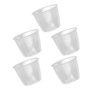 JECOMPRIS Set 5 Misurini in Plastica Trasparente da 160 Ml per Cuociriso Tazza Misura Riso per Cucina e Piccole Dosi Alimentari Riutilizzabile