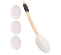 JECOMPRIS Set da 1 Applicatore per Lozione Corpo con Testa Sostituibile in Legno Elegante e Versatile per Applicare Crema sulla Schiena con Spazzola Antiscivolo per Doccia