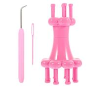 JECOMPRIS Set da 1 Kit per Maglieria a Rocchetto in Plastica, Strumento per Tessere Filato di Lana e Cotone, Magliaia di Lana per Uso Domestico, per Lavori Artigianali Come Sciarpe