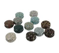 JECOMPRIS Set da 12 Barattoli di Latta Rotondi per Candele Fai da Te, Contenitori per Candele Profumate e Cere Gelatinose, Mini Barattoli Vuoti Coperchio per Decorazioni Casa e Bricolage