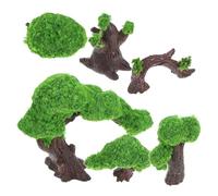 JECOMPRIS Set da 6 Alberi Artificiali Miniatura per Micro Paesaggi, Decorazione per Giardinaggio e Modellismo Ferroviario, Piante Finte Realistiche per Terrari e Case delle Bambole