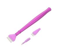 JECOMPRIS Set Penna per Pittura con Strass Multifunzione con Punta Multiple in Lega Viola, Strumento per Selezione e Posizionamento per Lavori Artistici Fai da Te, Accessori per Kit Trapano