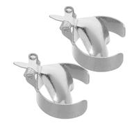 JECOMPRIS Spegnicandele a Stoppino in Metallo a Forma di Cuore, Set 2 Pezzi, Accessorio per Candele Decorativo e Riutilizzabile, Strumento per Spegnere Candele in Sicurezza per Uso