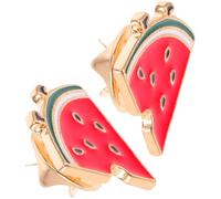 JECOMPRIS Spille a Forma di Anguria in Lega 2 Pezzi, Spille Estive per Abbigliamento Quotidiano e Feste, Accessori Palestinesi Leggeri e Resistenti per Donne