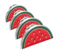 JECOMPRIS Spille a Forma di Cocomero in Lega di Zinco 4 Pezzi, Spilla Carina e Versatile per Borse e Abbigliamento, Accessorio Estivo Resistente allo Sbiadimento per Vacanze Estive