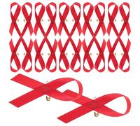 JECOMPRIS Spille a Nastro Rosso 200 Pezzi per Eventi di Beneficenza Decorazioni Orgoglio e Sensibilizzazione Contro l'Aids