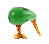 JECOMPRIS statuina di di cristallo ornamenti da scrivania in cristallo Figurine in miniatura topper per torta di uccelli Decorazione degli uccelli figurine di uccelli Bicchiere Verde