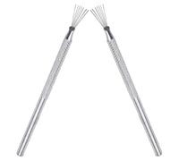 JECOMPRIS Strumenti per Ceramica e Terracotta 2 Pezzi, Pennelli per Scolpire Argilla in Metallo, Utensili per Modellazione Aghi per Texture Dettagliate, Attrezzi per Sculture e Progetti