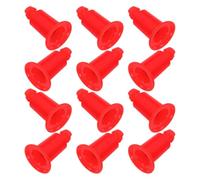 JECOMPRIS Supporti per Bilancia Elettronica 30 Kg, Set 12 Piedini di Livellamento Antiscivolo in Plastica Rossa, Supporto Stabile per Piatto Bilancia per Cucina, Magazzino e Officina