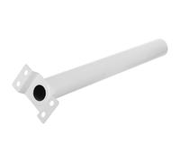 JECOMPRIS Supporto a Muro per Lampione Solare in Metallo Bianco 53x13,8x5,8cm Montaggio Rapido e Resistenza Aumentata per Illuminazione da Giardino Esterno