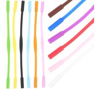 JECOMPRIS Supporto Antiscivolo per Occhiali in Silicone, 12 Pezzi Cinturini Multicolori per Occhiali da Sole e Sportivi, Perfetti per Sport Outdoor e Colore Casuale