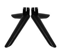 JECOMPRIS Supporto Tv in Pp Nero Viti, Gambe di Ricambio Resistenti e Design Elegante per Sistema di Intrattenimento Domestico da Tavolo