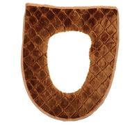 JECOMPRIS Tappetino per WC in Peluche Scalda-Water per Bagno Cuscino per WC Forma Rimovibile Copri-Sedile Imbottito Impermeabile in Schiuma Bianca Copri-Water Lavabile Rialzato