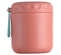 JECOMPRIS Tazza Termica Portatile per da 430Ml in Acciaio Inossidabile Isolata e Antiscottatura Cucchiaio Pieghevole per Colazione e Pranzo in Viaggio
