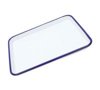 JECOMPRIS Teglia da Forno Smaltata Rettangolare 25x30 Cm Vassoio da Forno Multifunzionale Resistente al Calore per Cucina Domestica e Ristoranti