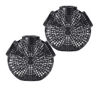 JECOMPRIS Trappola da Pesca 2 Pezzi in Plastica Resistente all'Usura per Cattura di Granchi e Gamberetti, Rete Riutilizzabile, Leggera e Portatile per Fiumi e Stagni