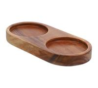 JECOMPRIS Vassoio in Legno per Macina Sale e Pepe, Base Porta Macinapepe Domestico Superficie Liscia e Dimensioni 6,3 Cm, Supporto Versatile per Bottiglia di Salsa e Uso Quotidiano in