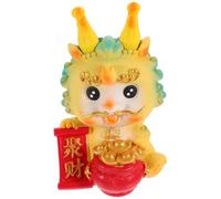 JECOMPRIS Zodiac Dragon Figurine in Resin Mini Dragon Figurines For Home Decoration Chinese Year Year Decorations Cute And Realistic Desktop Ornament Easy To Place