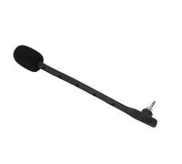 Jectse 2 Microfoni di Ricambio per Cuffie A40 A40 TR Microfono con Asta Staccabile con Cancellazione del Rumore Suono Chiaro Placcato Oro Spina da 3,5 Mm (BLACK)