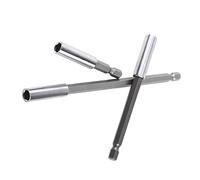 Jectse 3 Pz Trapano Elettrico Cacciavite Barra di Prolunga Magnetica Porta Punte 1/4 "Strumento con Gambo, Acciaio Duro, Magnetismo, Tre Supporto di Prolunga, Misura Universale, Misura