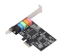 Jectse 5.1 Scheda Interna, Scheda PCIe per PC per Vittorie, Fornitura di Surround Stereo 3D, Frequenza di Campionamento a 24 Bit, Supporto a 48 KHz, 6