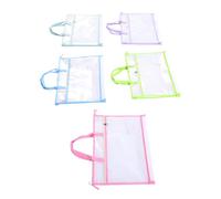 Jectse 5 Borse per Progetti, Borsa Portaoggetti A3 con Cerniera e Manici, Borse Grandi per Ricamo per Opere d'arte, Ricamo, Articoli per Maglieria e Cucito, Forniture Artigianali per Quilting