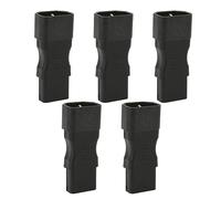 Jectse 5 Pz IEC320 C14 A IEC240 C13 CONNETTORE ADATTORE DI ALIMERAZIONE PER Monitoraggio TV PER Computer, Cavo DI Alimentazione Pdu Esteso, 250 V 2,5 A 10 A