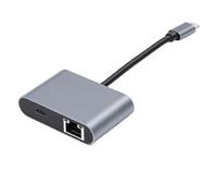 Jectse Adattatore Ethernet da Tipo C a RJ45, Adattatore di Rete USB C Ad Alta velocità da 2,5 Gbps con Ricarica Rapida PD e Plug and Play, per Laptop 10 11 OS X
