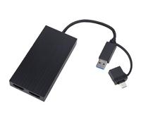 Jectse Adattatore USB 3.0 da USB C a Doppio HD, Display Esteso 4K 2K per PC Laptop, con Supporto per 3 4 USB4