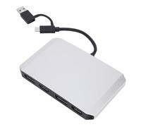 Jectse Adattatore USB C e USB 3.0 a Doppio DisplayPort/HDMI 4K, Splitter Monitor Display Esteso per Doppio Monitor 4K a 60 Hz, Splitter HDMI/DP per Wins 7 8 8.1 10 11, per OS X 10.8